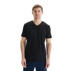 Ar-ma Erkek V Yaka Tişört Regular Fit%47 Modal%47 Pamuk%6 Likra Süprem Basic Baskısız Y29344472102 Siyah-S1