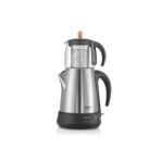 Ar3003 Çaycı Klasik Cam Demlik Çay Makinesi - Paslanmaz Çelik / 1,8 lt