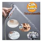 Ara Musluk Filtreli Metal Luks Tuvalet Wc Banyo Klozet Bide Taharet Muslugu Bebek Hayvan Araba Yikama Muslugu