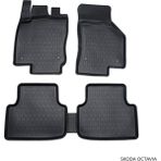 Araba Alışveriş Skoda Aksesuar Octavia I 1996-2010 3D X-Mat Havuzlu Paspas - Siyah