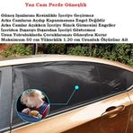 Araba Araç Oto Yan Cam Güneşlik Örtü Perde Kılıf Güneşliği