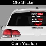 Araba Arka Cam Yazilari Seti