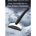 Araba Buz Kazıyıcı ve Kar Temizleme Küreği – Çift Taraflı Oto Cam Buz Kazıma Aparatı