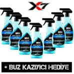 Araba Cam Buz Çözücü Sprey 500 ml x 7 Adet & Buz Kazıyıcı Hediyeli