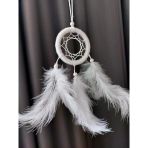 Araba Dikiz Aynası Süsü/Rüya Kapanı/Düş Kapanı/Dreamcatcher/Handmade/El Yapımı/Beyaz Dreamcatcher