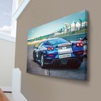 Araba-Ferrari-Yarış Arabası-Hız-Tutku-Pist-Motor Gücü 70x100cm Dekoratif Kanvas Tablo