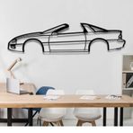 Araba Hardtop Siluet Duvar Sanatı, Modern Otomotiv, Metal Duvar Dekoru, Metal Araba Duvar Dekoru, Araba Adam Hediyesi, Araba Severler İçin, Araba Siluet İşareti (SİYAH, 19,3 inç)