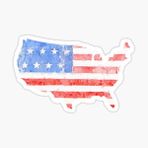 Araba İçin Amerikan Bayrağı Sticker Yapıştırması Etiket 17cm