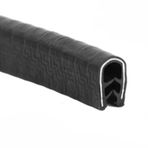 Araba Kapı Lastik Contası ve Hava Sızdırmazlık Şer 0,3-5mm Kenarlar İçin Kauçuk U-Şekilli Kenar Trimi Metal Klipsler, Çok Renkli, Çoklu Boyutlar(2pcs 10mm*7mm black)