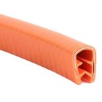 Araba Kapı Lastik Contası ve Hava Sızdırmazlık Şer 0,3-5mm Kenarlar İçin Kauçuk U-Şekilli Kenar Trimi Metal Klipsler, Çok Renkli, Çoklu Boyutlar(2pcs 13mm*9mm orange)