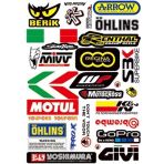 Araba, Motosiklet, Bisiklet, Kask Sponsor Sticker Seti, Çıkartma Etiketi A8046 Model
