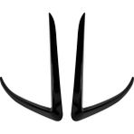 Araba Ön Tampon Splitter Spoiler Trim Kapakları Sis Farları Kaş Rüzgar Bıçağı Model x 2015-2020 Için Parlak Siyah (Yurt Dışından)