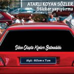 Araba Sarki Sozleri Atarli Ukala Turkce Sarki Anlamli Sozler - Cam Yazilari Sticker Etiket Yapistirma