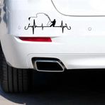 Araba Sticker Kalp Atışı Balıkçılık Dekoratif Çıkartmalar