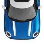 Araba Styling Hood Çıkartmaları Kafa Şerit Çıkartması Mini Cooper One S JCW Countryman Clubman R55 R60 R61 F54 F55 F56 Oto Aksesuarları (Parlak Beyaz)