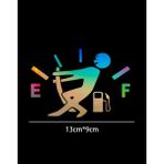 Araba Yakıt Deposu Kapağı Sticker 13X9 Hologram Araba Sticker Oto Sticker Etiket Çıkartma - belirtilmemiş - Çok Renkli