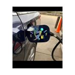 Araba Yakıt Deposu Kapağı Sticker 13x9 HOLOGRAM Araba Sticker Oto Sticker Etiket Çıkartma