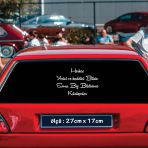 Araba Yazilari Atarli Ukala Turkce Sarki Anlamli Sozler - Cam Yazilari Sticker Etiket Yapistirma