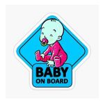 Arabada bebek var Baby On Board Sticker Yapıştırma 19CM md11