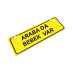 Arabada Bebek Var Sök-tak Pratik Yeni Nesil Sarı Dekor Plaka