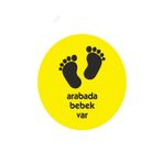 Arabada Bebek Var Sticker 16CM