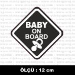 Arabada Bebek Var Sticker 2 Adet
