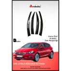 Arabaks Opel Astra K Cam Rüzgarlığı 4'lü Takım (Mugen Tip, Dayanıklı Malzeme, Kolay Montaj)