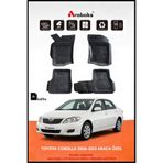 Arabaks TOYOTA COROLLA 2006-2013 ARACA ÖZEL 3D Havuzlu Oto Paspas 4 Parça Kauçuk Araç Paspası Kaymaz Taban K