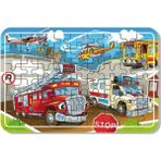 Arabalar A4 54 Parça Puzzle, Oyuncak, Yapboz 54 Parça Ahşap Puzzle