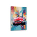 Arabalar Cam Tablo - Karışık - Dikey Motif 01-033, 45 x 30