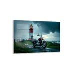 Arabalar Cam Tablo - Motosikletler - Yatay Motif 04-027, 65 x 45