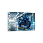 Arabalar Cam Tablo - Motosikletler - Yatay Motif 04-028, 45 x 30