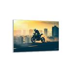 Arabalar Cam Tablo - Motosikletler - Yatay Motif 04-037, 100 x 70