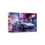 Arabalar Cam Tablo - Spor Arabalar - Yatay Motif 03-071, 100 x 70