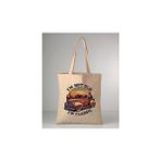 Arabalar Serisi-5 Baskılı 35X40 cm Ham Bez Omuz Çantası - 35 x 40 cm - Ekru