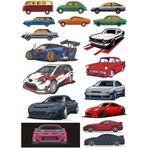 Arabalar Sticker Set 13 Parça Telefon, Tablet, Defter, Laptop Sticker