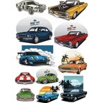 Arabalar Sticker Set-8 11 Parça Telefon, Tablet, Defter, Laptop Sticker