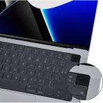Arabulalaca Apple Macbook Air 13 inç 13.6 inç A2681 M2 - A3113 M3 - A3240 M4 Işlemcili Türkçe Q Silikon Klavye Koruyucu şeffaf