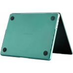 Arabulalaca Macbook Air 13 2020 A2179 Koruma Karbon Desenli Kılıfı Hardcase Kapak - Su Yeşili