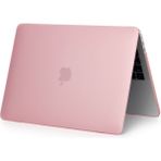 Arabulalaca Macbook Air 13.3 İNÇ (2010-2018 ARASI YILLAR İÇİN) Model No A1466 A1369 Mat doku Kapak Kılıf - Pembe