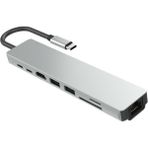 Arabulalaca MACBOOK Pro 16 Inç A3429 M5 Max Işlemci 2026 Ethernet USB Type-C Hub HDMI Girişi Çevirici 8in1 Çevirici Adaptör