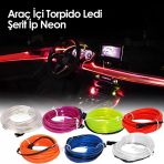 Arac Araba Ici Torpido Ledi Renkli Ip Neon Ip Led 2 Metre