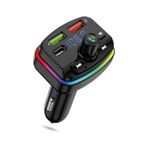 Araç Bluetooth 5.1 Fm Transmitter Cihazı Araba Müzik Mp3 Çalar Oto Çakmaklık 20W Hızlı Şarj Aleti