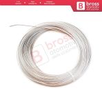 Arac Cam Kriko Tamiri İcin 7X7 Celik Tel Halat Tamir Kablosu Cap: 1.5 Mm Uzunluk: 100 Metre