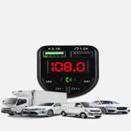 Araç Fm Transmitter Bluetooth Usb Mp3 Sd Kart Çakmaklık Girişli