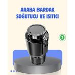 Araç Içi Akıllı Bardaklık Isıtıcı Soğutucu Dijital Ekranlı - HS3024-3510 - Çok Renkli