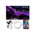 Araç İçi App Kontrollü Rgb Atmosfer Ambiyans Led Neon Lamba 5 Parça 6 Metre