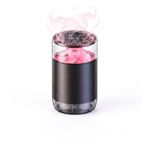 Araç İçi Aroma Difüzörü Hava Nemlendirici Rgb Işıklı Şarjlı Oda ve Araba Kokusu TCF01 Pembe