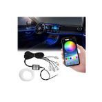 Araç İçi Atmosfer Ambiyans Led Neon Rgb İp Neon App Kontrollü 5 Parça