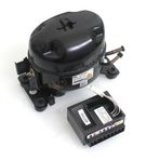 Araç İçi Buzdolabı Kompresörü 12V 24V QDZY35D R600a Karavan Tekne Kamyon Mini Buzdolabı Soğutma Kompresör Seti Kontrol Modülü Dahil
